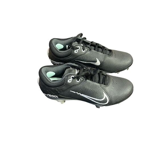 New Nike Hyperdiamond 4 Elite Women's Softball Cleats Black/Grey CZ5917-010 Sz 8 - Picture 1 of 12